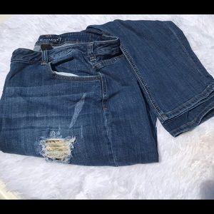 Boyfriend distressed jeans